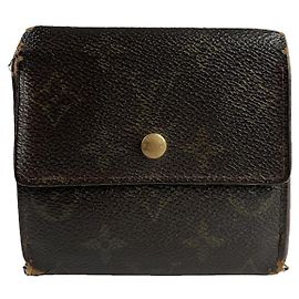 Louis Vuitton Brown Leather Wallet Brown