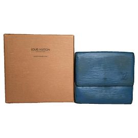 Louis Vuitton Twist Blue Leather Wallet Blue