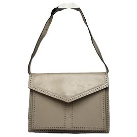 Yves Saint Laurent Grey Leather Handbag Grey