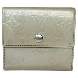 Portefeuille en cuir Ecru Pont 9 Louis Vuitton Écru