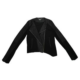 Giacca di pelle nera Helmut Lang Nero