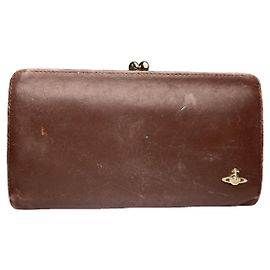 Vivienne Westwood Brown Leather Wallet Brown