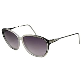 Céline Celine Silver Plastic Sunglasses Silvery