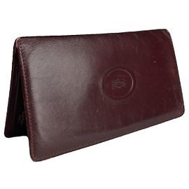 Bolso de cuero patentado burdeos de Cartier Burdeos