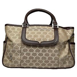 Sac à main en cuir beige ROBERTA DI CAMERINO Beige