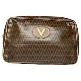 Autre Marque-MARIO VALENTINO Clutch bags T.  Leather-Brown