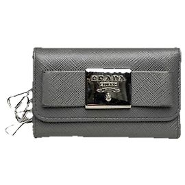 Bolsa de couro azul Prada Azul