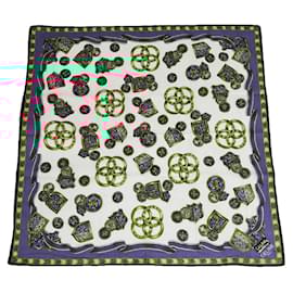 Céline-CELINE Silk handkerchief T.  Silk-Green