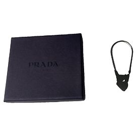 Prada Silver Steel Pendant Silvery