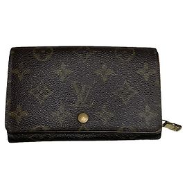Louis Vuitton Flore Brown Leather Wallet Brown