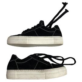 Helmut Lang Black Plastic Trainer Black