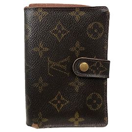 Cartera de cuero marrón Louis Vuitton Juliette Castaño