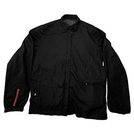 Veste en polyester noire Prada Noir