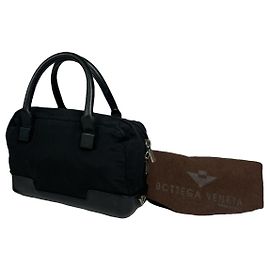 Sac à main en polyester noir Bottega Veneta Noir