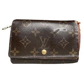 Louis Vuitton Marie Brown Leather Wallet Brown
