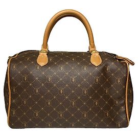 Bolsa de couro marrom Trussardi Marrom