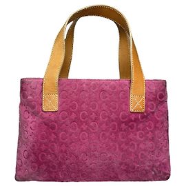 Céline Celine Pink Suede Handbag Pink