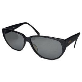 Céline Celine schwarze Kunststoffsonnenbrille Schwarz