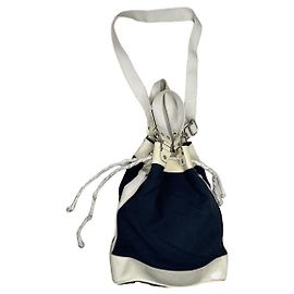 Bolso de mano de algodón blanco Versace Blanco