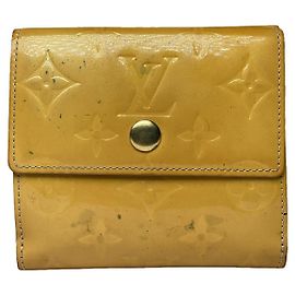 Portafoglio in pelle gialla Louis Vuitton Metis Giallo