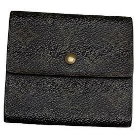 Louis Vuitton Iris Brown Leather Wallet Brown