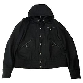 Giacca in cotone nera Versace Jeans Couture Nero