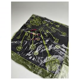 Autre Marque-NON SIGNE / UNSIGNED Scarves T.  Silk-Black
