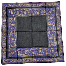Céline Cachecol de seda roxa Celine Roxo
