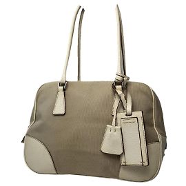 Bolsa de couro branco Prada Re-Edition 1995 Branco