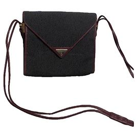 Yves Saint Laurent Grey Leather Handbag Grey