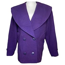 Dior-DIOR Coats T.International S Wool-Purple