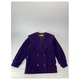 Dior-DIOR Coats T.International S Wool-Purple