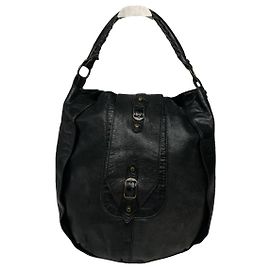 Bolsa de couro preto Balenciaga City Preto