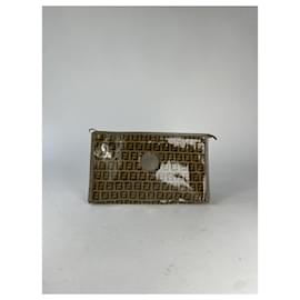 Fendi-FENDI Clutch bags T.  Patent leather-Brown