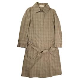 Marni-MARNI Trench coats T.International M Cotton-Beige