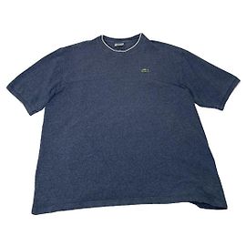 Camiseta de algodón azul Lacoste Azul