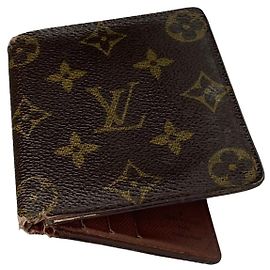 Borsa in pelle marrone Louis Vuitton Marrone
