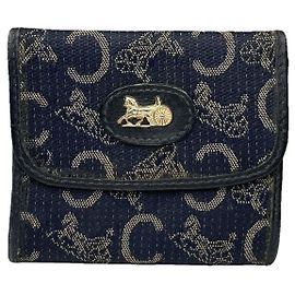 Céline Monedero de algodón azul marino Celine Azul marino