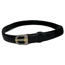 Christian Dior Dior Homme schwarze Leder-Gürtel Schwarz