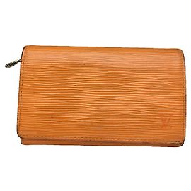 Louis Vuitton Twist Orange Leather Wallet Orange