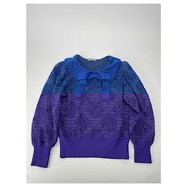 Yves Saint Laurent-YVES SAINT LAURENT Knitwear T.International M Wool-Blue