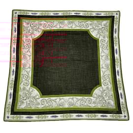 Céline-CELINE Silk handkerchief T.  Silk-Brown
