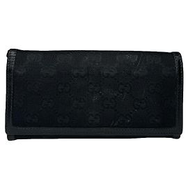 Gucci Horsebit 1955 Black Leather Wallet Black