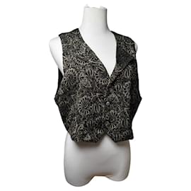 Autre Marque Kansai Yamamoto schwarze Wollstrickware Schwarz