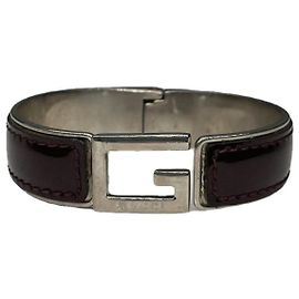 Pulseira de aço prateado Gucci GG Running Prata