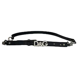 D&G-D&G Belts T.cm 90 Leather-Black