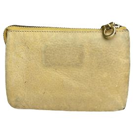 Salvatore Ferragamo Beige Leather Wallet Beige