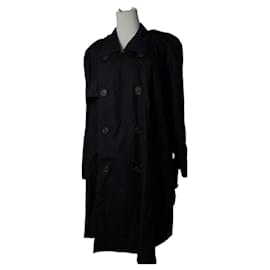 Autre Marque-KANSAI YAMAMOTO Trench coats T.International L Cotton-Black