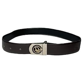 Cinto de couro marrom Dior Saddle Marrom