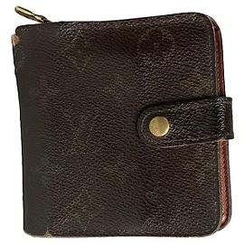 Louis Vuitton Zippy Brown Leather Wallet Brown